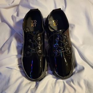 Dolls Kill Yoki Black Patent Oxford Size 9